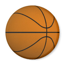 Basketball Refrigerator Magnet