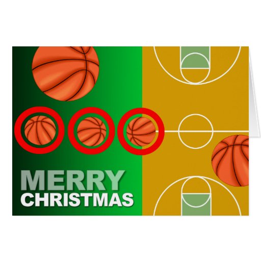 Basketball Merry Christmas Card Zazzle