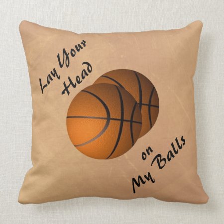 Basketball Mojo Sports Throw Pillow