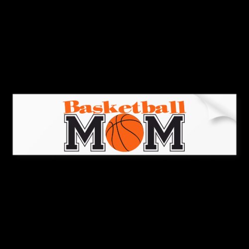 Basketball Mom Bumper Sticker