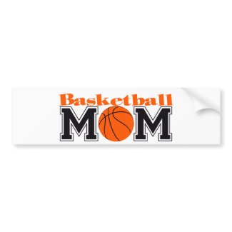 Basketball Mom zazzle_bumpersticker