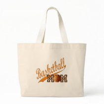 Basketball Mom Orange Canvas Bag