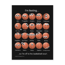 Basketball Moods Postcard