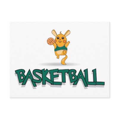 Basketball Mouse Postcard by alternateworlds