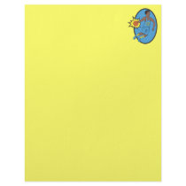 Basketball Moves - Yellow and Blue Letterhead Template