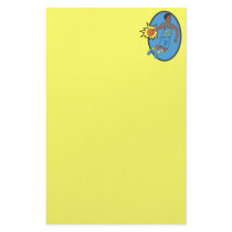 Basketball Moves - Yellow and Blue Stationery