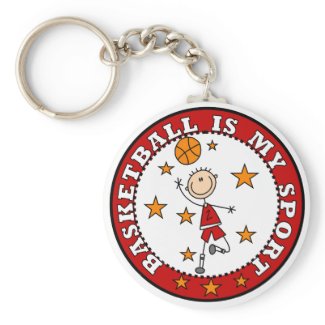 Basketball My Sport Tshirts and Gifts keychain