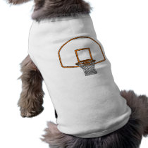 Basketball Net Dog T Shirt