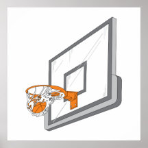 basketball net shot vector design poster