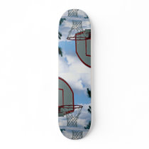 Basketball net custom skate board