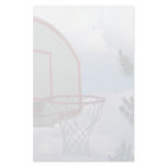 Basketball net personalized stationery