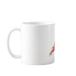 basketball on fire coffee mug