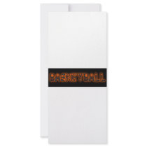 BASKETBALL ORANGE rack cards by TattooFont3D BASKETBALL ORANGE rack cards