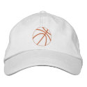 Basketball Outline embroidered hats by ZazzleEmbroidery Basketball Outline embroidered hats