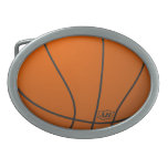 Basketball Oval Belt Buckle