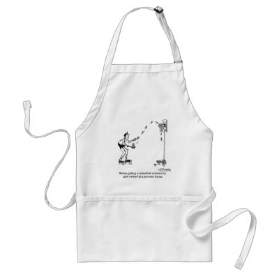 Basketball & Pancakes Aprons by McHumor