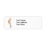 basketball pass vector graphic return address labels