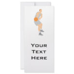 basketball pass vector graphic rack card