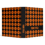 Basketball pattern vinyl binder