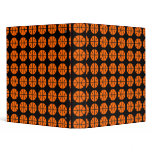 Basketball pattern vinyl binder