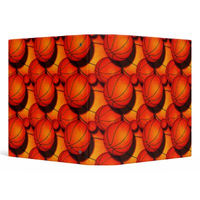 Basketball Pattern Notebook Binder by dooni_notebooks