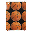 Basketball Pattern on Black iPad Mini Cases