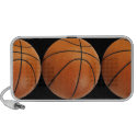 Basketball Pattern on Black iPhone Speaker