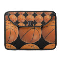Basketball Pattern on Black Sleeve For MacBook Pro