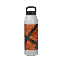 Basketball Pattern Reusable Water Bottles