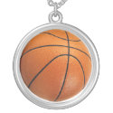 Basketball Pendant & Chain necklace