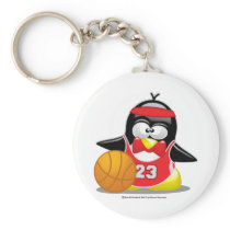 Basketball Penguin Keychains
