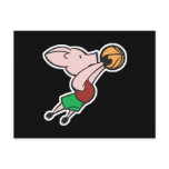 basketball pig post card