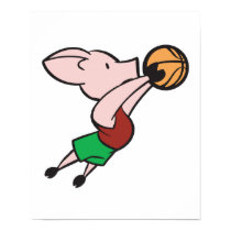 basketball pig posters by doonidesignsanimals basketball pig posters
