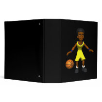 Basketball Player 3 Ring Binder