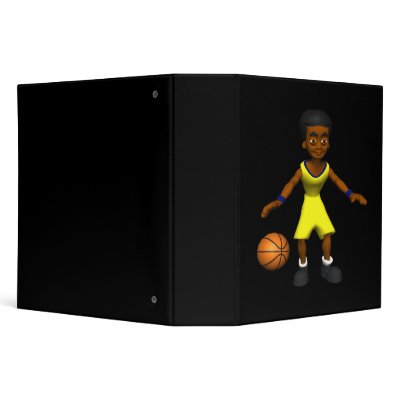 Basketball Player 3 Ring Binder by SportsArena