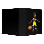 Basketball Player 3 Ring Binder