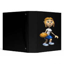 Basketball Player 3 Ring Binders