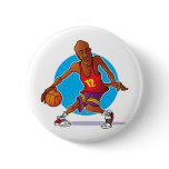 Basketball Player Pinback Buttons