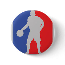 basketball player pinback button
