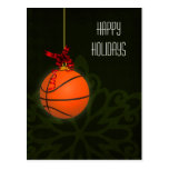 basketball player Christmas Cards postcards