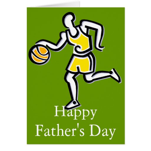 Basketball Player Happy Father's Day Card Zazzle