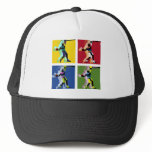 Basketball player trucker hat