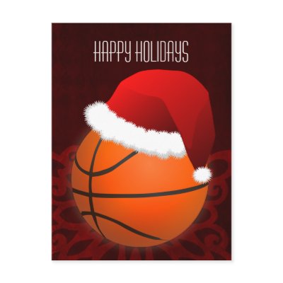 basketball player Holiday greeting Postcards Zazzle_postcard basketball player Holiday greeting Postcards Zazzle_postcard