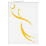 Basketball Player Icon Greeting Card