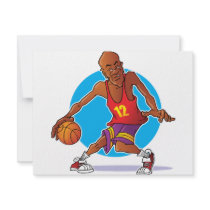 Basketball Player invitations by wizardofdraws Basketball Player invitations