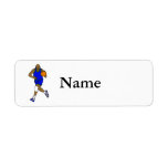 Basketball player return address labels