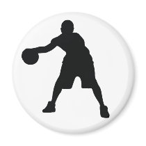 Basketball Player Refrigerator Magnets