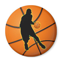 BASKETBALL PLAYER FRIDGE MAGNET