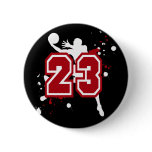 BASKETBALL PLAYER NUMBER 23 PINBACK BUTTON