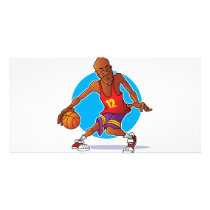 Basketball Player photo cards by wizardofdraws Basketball Player photo cards